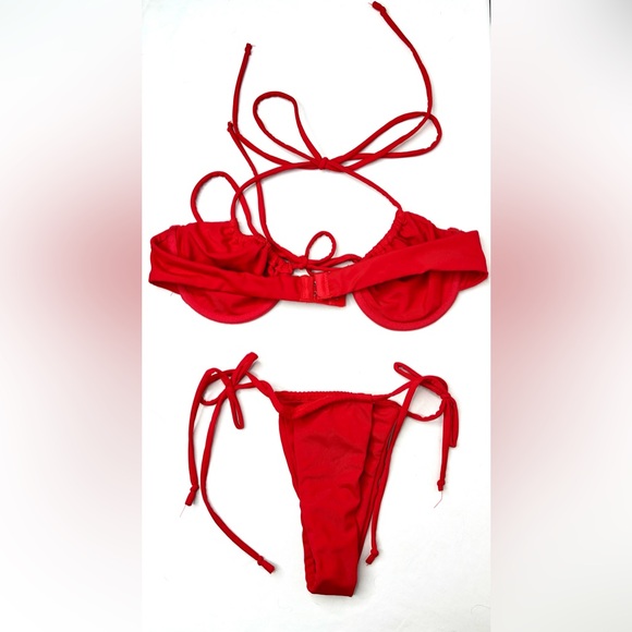 FN Sexy red minimal bikini size small to medium - Picture 2 of 4